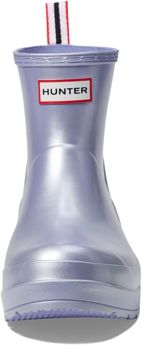 Hunter Women's Play Short Nebula Rain Boot, Black, 5